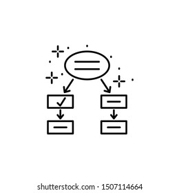 Planning, analysis icon. Element of modern business icon