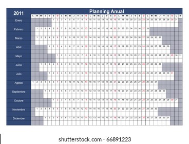 Planning anual para 2011 en Español