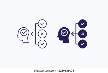 Symbol für Planung und Entscheidungsfindung