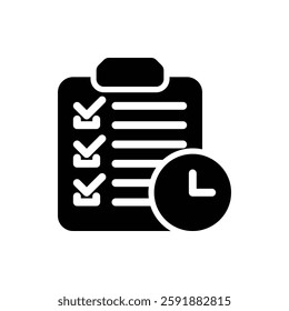 Planning Glyph Icon. Planning Icon