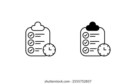 Planning icon design with white background stock illustration