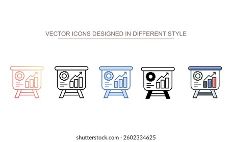 Planning icon design with white background stock illustration