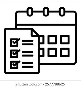 Planning Icon Element For Design