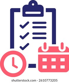 Planning Icon Fill Vector Illustration