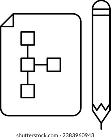 Planning icon, Graphic Design icon