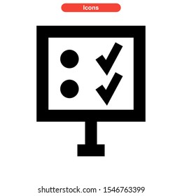 planning icon isolated sign symbol vector illustration - high quality black style vector icons
