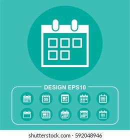Planning icon isolated sign symbol. Flat vector illustration. Can be used for mobile and web design.
