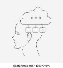 Planning icon line element. Vector illustration of planning icon line isolated on clean background for your web mobile app logo design.