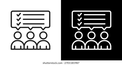 Planning Icon Line Styles Vector Illustration