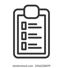 Planning Icon Lineal Style Vector Illustration