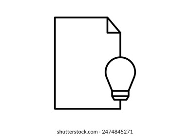 ícono de planificación. ícono relacionado con el Plan de acción. adecuado para Sitio web, App, interfaces de usuario, imprimible, etc. estilo de ícono de línea. diseño de Vector simple editable