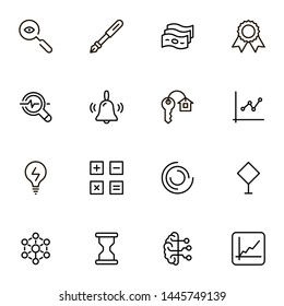 Planning icon set. Collection of high quality black outline logo for web site design and mobile apps. Vector illustration on a white background