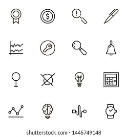 Planning icon set. Collection of high quality black outline logo for web site design and mobile apps. Vector illustration on a white background