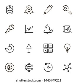 Planning icon set. Collection of high quality black outline logo for web site design and mobile apps. Vector illustration on a white background