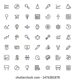 Planning icon set. Collection of high quality black outline logo for web site design and mobile apps. Vector illustration on a white background