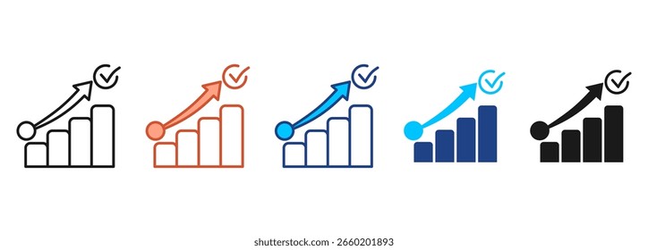 Planning Icon Set Multiple Style Collection