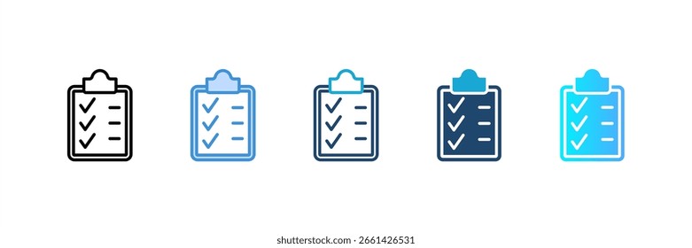 Conjunto de iconos de planificación colección de estilos múltiples