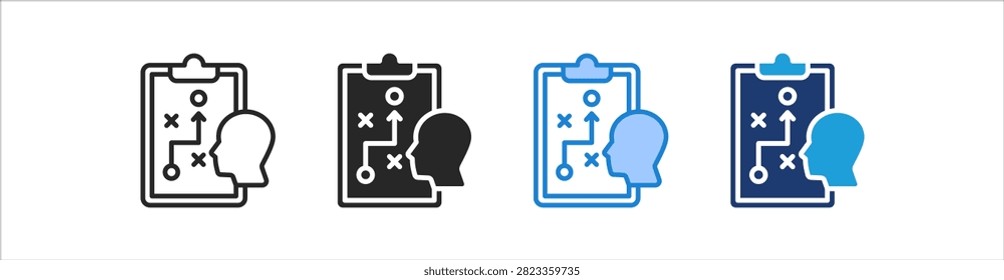 Planning Icon Set Multiple Style Vector Collection