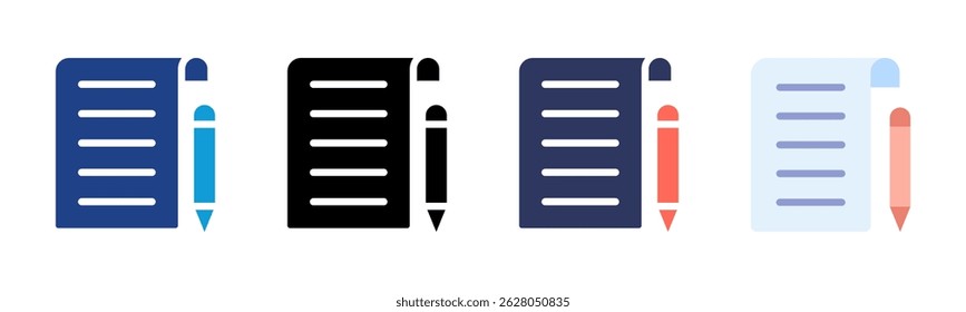 Planning icon sheet multiple style collection