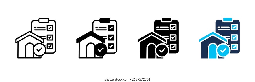 Colección de varios estilos de hoja de iconos de planificación