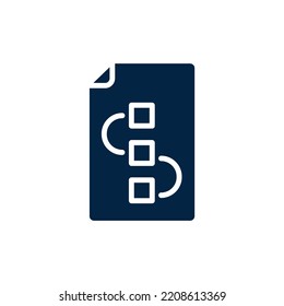 icono de planificación. Ilustración de elemento simple. diseño de símbolos de esquema de concepto de planificación.