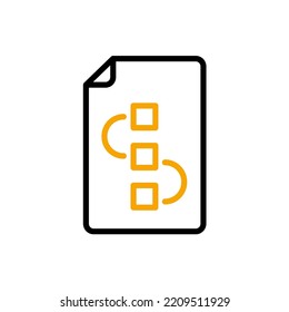 icono de planificación. Ilustración de elemento simple. diseño de símbolos de esquema de concepto de planificación.