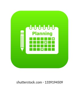 Planning icon. Simple illustration of planning vector icon for web