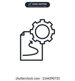 planning icon symbol template for graphic and web design collection logo vector illustration