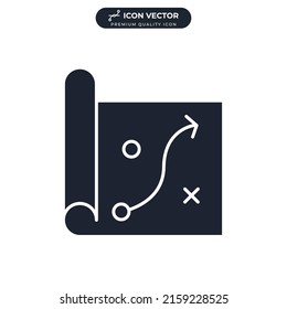 planning icon symbol template for graphic and web design collection logo vector illustration
