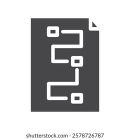 Planning icon Thin line art collection