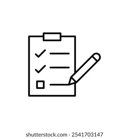 Icono de planificación Conjunto de Ilustración vectorial de línea fina