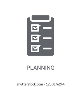 Planning icon. Trendy Planning logo concept on white background from Human Resources collection