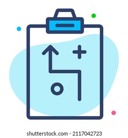 planning Icon. User interface Vector Illustration, As a Simple Vector Sign and Trendy Symbol in Line Art Style, for Design and Websites, or Mobile Apps,
