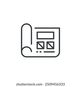 Planning icon, Planning vector illustration
