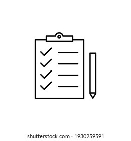 planning icon vector illustration. business icon line style. isolated on white background