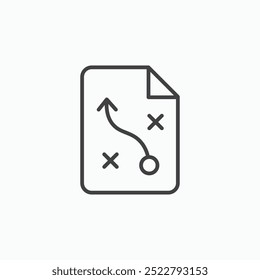 Planning icon vector. Illustration EPS 10