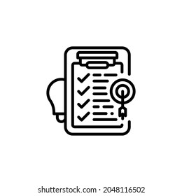Planning icon in vector. Logotype