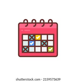 Icono de planeación en vector. Logotipo