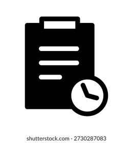 Planning Icon Vector Symbol Design Illustration