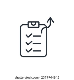 planning icon. vector.Editable stroke.linear style sign for use web design,logo.Symbol illustration.