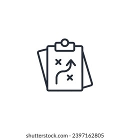 icono de planificación. vector.Curso editable.Signo de estilo lineal para uso de diseño web,logotipo.Ilustración de símbolo.