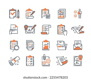 Planning icons set. Collection of graphic elements for website. Organization of effective workflow. Business and Entrepreneurship. Cartoon flat vector illustrations isolated on white background