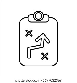 Iconos de planificación. Ilustración vectorial de línea simple