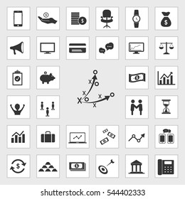 planning icons universal set for web and mobile