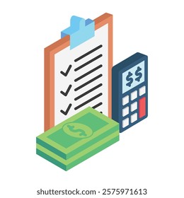 Planning isometric 3D. use for modern concept, print, UI, UX kit, web and app development. Vector EPS 10, related to education, business, finance, investment.