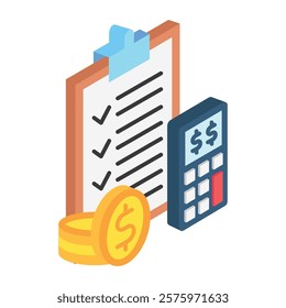 Planning isometric 3D. use for modern concept, print, UI, UX kit, web and app development. Vector EPS 10, related to education, business, finance, investment.