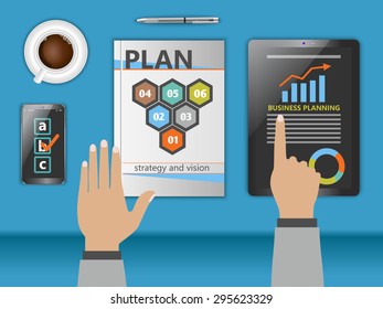 Planning launching business as a concept