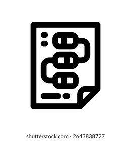 planning line icon. Clean and minimalist vector icon for websites, mobile apps, presentations, and logos. Fully scalable and customizable for any project.