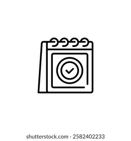 Planning line icon. Universal creative premium symbol. Vector sign icon logo template. Vector illustration