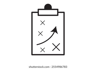 Planning linear icon. Modern outline Planning logo concept on white background from Human Resources collection. Suitable for use on web apps, mobile apps and print media.